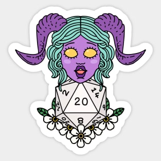 D20 and Tiefling Sticker